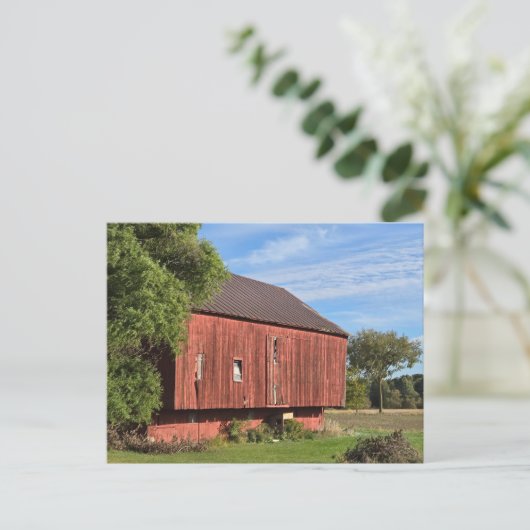 赤い納屋 ポストカード (スタンド正面)