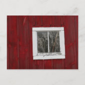 赤い納屋 ポストカード (正面)
