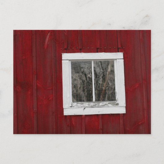 赤い納屋 ポストカード (正面)