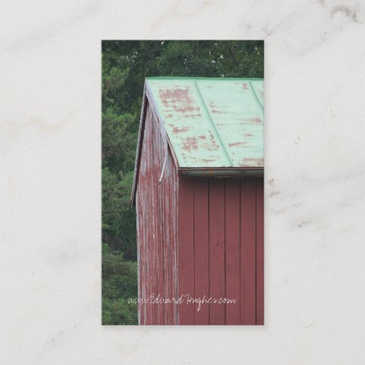 赤い納屋 名刺 (正面)