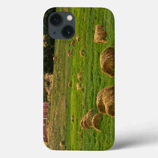赤い納屋、干し草ベール、AlbionのPalouse区域2 Case-Mate iPhoneケース (裏面)