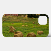 赤い納屋、干し草ベール、AlbionのPalouse区域2 Case-Mate iPhoneケース (裏面 (横))