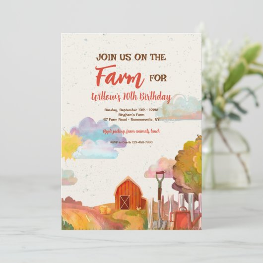 赤い納屋 招待状 (スタンド正面)