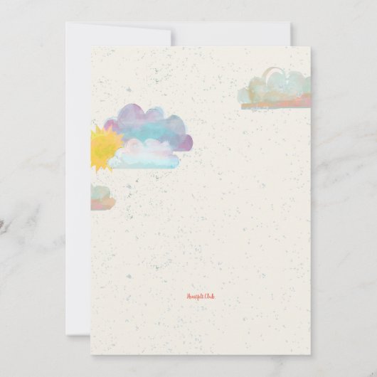 赤い納屋 招待状 (裏面)