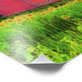 赤い納屋、自然写真、カントリーホームデコール フォトプリント            (角)