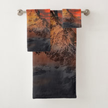 赤い素晴らし空の風景