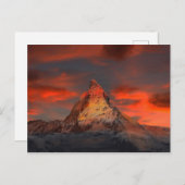 赤い素晴らし空の風景 ポストカード (正面/裏面)