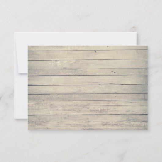 赤い素朴チューリップ応答カード付き納屋 招待状 (裏面)