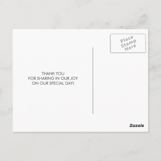 赤い素朴ハイビスカスウッド背景ありがとう ポストカード (裏面)