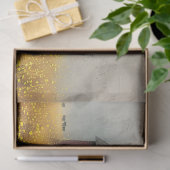 赤い素朴バーンイエローの花絵を描のデコパージュ 薄葉紙 (ギフト)