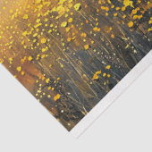 赤い素朴バーンイエローの花絵を描のデコパージュ 薄葉紙 (詳細)