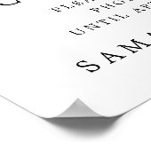 赤い素朴フローラが詰め結婚ていない式 ポスター (角)