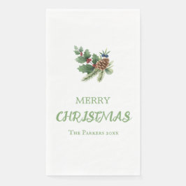 赤い素朴果実と松のコーンを持つ穴