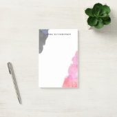 赤い紫色の灰色の水彩画の汚れ-名前をカスタムする ポストイット (オフィス)