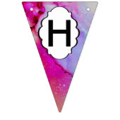 赤い紫色の緑インク バンティングフラッグ (第2の旗)