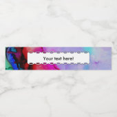 赤い紫色の緑インク ペットボトルラベル (シングルラベル)