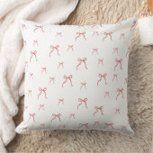 赤い結び目のモダンクリスマス クッション (ブランケット)