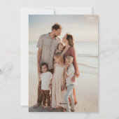 赤い結び目のモダンクリスマス シーズンカード (裏面)