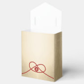 赤い結び目　ユニオン　ダブルハピネス　チャイニーズウェディング フェイバーボックス (オープン)