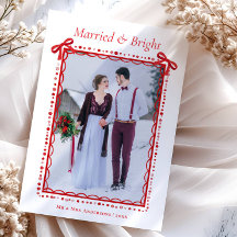 赤い結婚と輝く初めてのクリスマス カップル