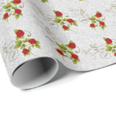 赤い結婚バラの美しさ ラッピングペーパー (ロールコーナー)