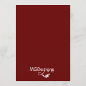 赤い結婚メニュー メニュー (裏面)