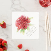 赤い結婚ワラタ紙ナプキン スタンダードカクテルナプキン (インサイチュ)