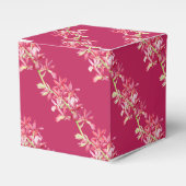 赤い結婚蘭の花の水の色の好意 フェイバーボックス (正面サイド)