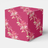 赤い結婚蘭の花の水の色の好意 フェイバーボックス (裏面サイド)