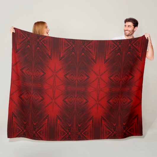 赤い結晶1 フリースブランケット (インサイチュ)