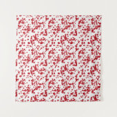 赤い絵の具の飛沫 タペストリー (正面(横))