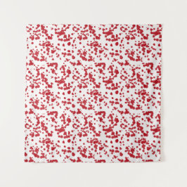 赤い絵の具の飛沫 タペストリー