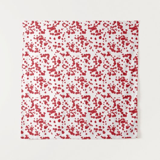 赤い絵の具の飛沫 タペストリー (正面)