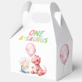 赤い絵を描恐竜One A Saurus誕生日 フェイバーボックス (正面)