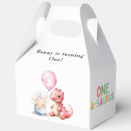 赤い絵を描恐竜One A Saurus誕生日 フェイバーボックス