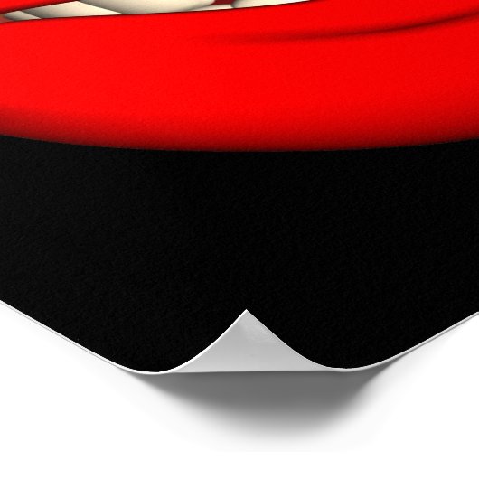 赤い絵文字 ポスター (角)