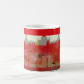 赤い絵画 コーヒーマグカップ (中央)