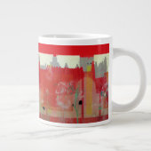 赤い絵画 ジャンボコーヒーマグカップ (右)