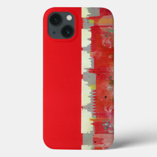 赤い絵画 iPhone 13ケース
