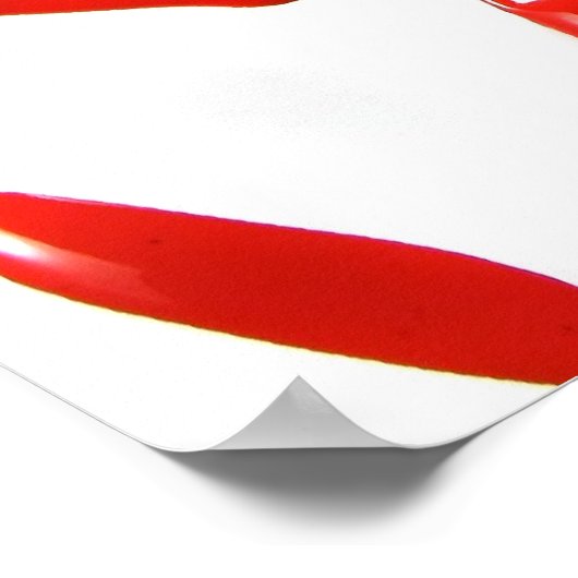 赤い絵筆 ポスター (角)