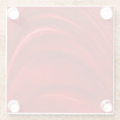 赤い絹 ガラスコースター (裏面)