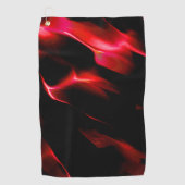 赤い網掛けの人工砂丘 ゴルフタオル (正面)