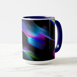 赤い網掛けの人工砂丘 マグカップ