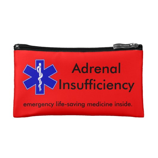 赤い緊急のキットの箱: 人命救助のステロイド コスメティックバッグ (正面)