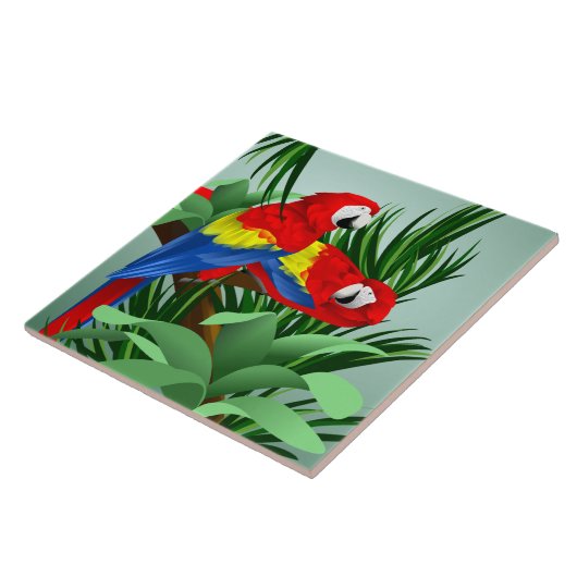 赤い緋色のマカーズ タイル (側面)