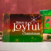 赤い緑がクリスマスのホリデーカードを楽しむ シーズンカード