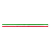 赤い緑と白の帯 サテンリボン (正面)