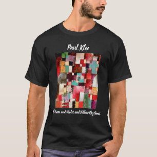 赤い緑と紫と黄色のリズムポール・クレー Tシャツ