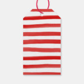 赤い緑と金ゴールド熱帯パイナップルクリスマス ギフトタグ (裏面)