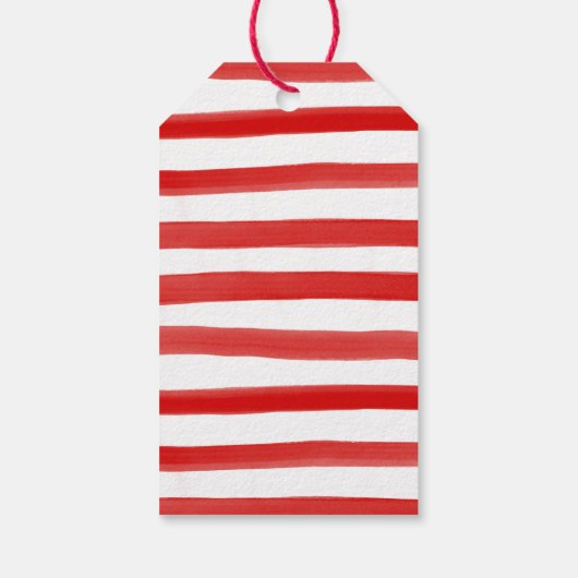 赤い緑と金ゴールド熱帯パイナップルクリスマス ギフトタグ (裏面)